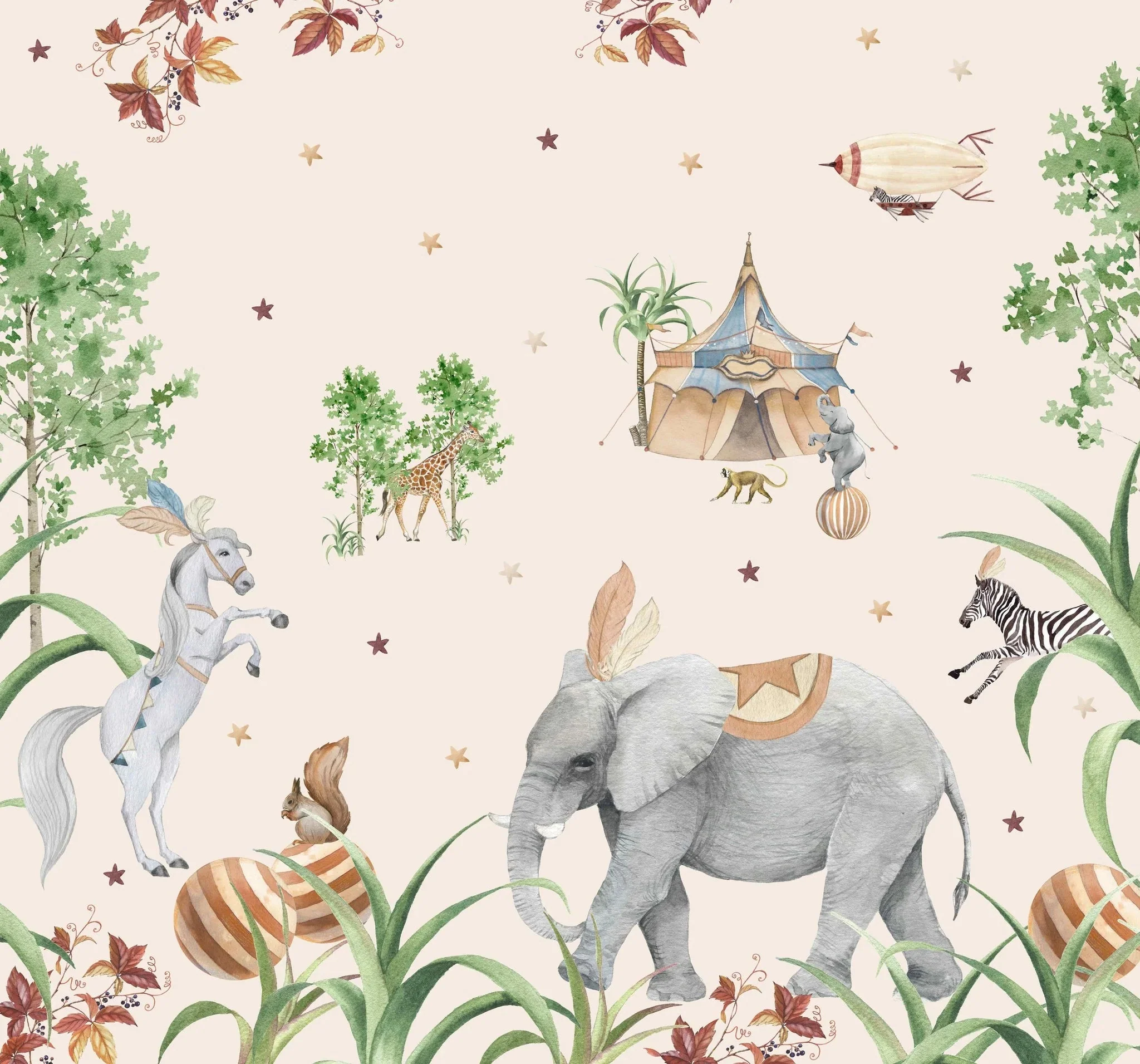 Creative Lab Amsterdam Elephant Setting Wallpaper Mural - Image 3