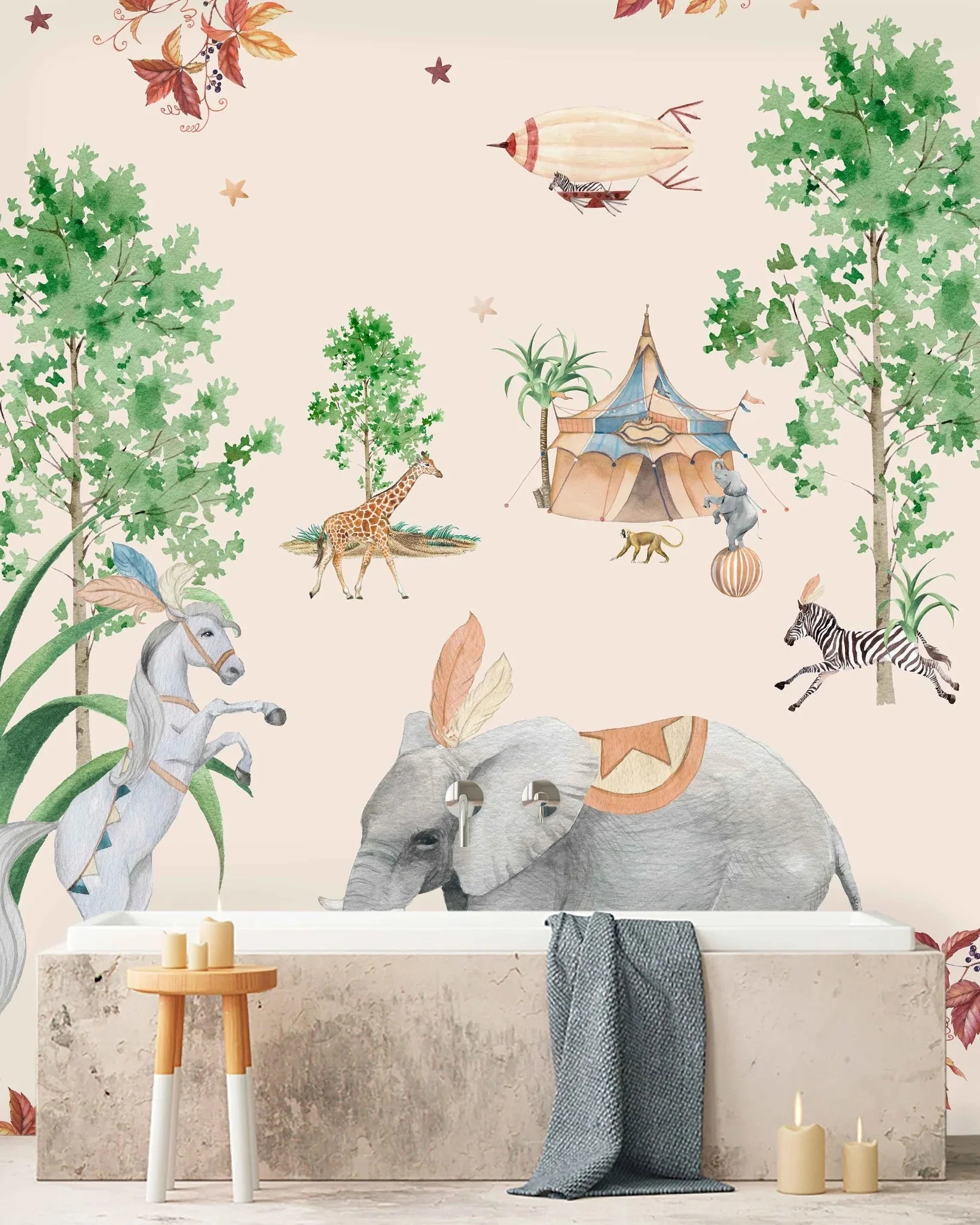 Creative Lab Amsterdam Elephant Setting Wallpaper Mural - Image 6
