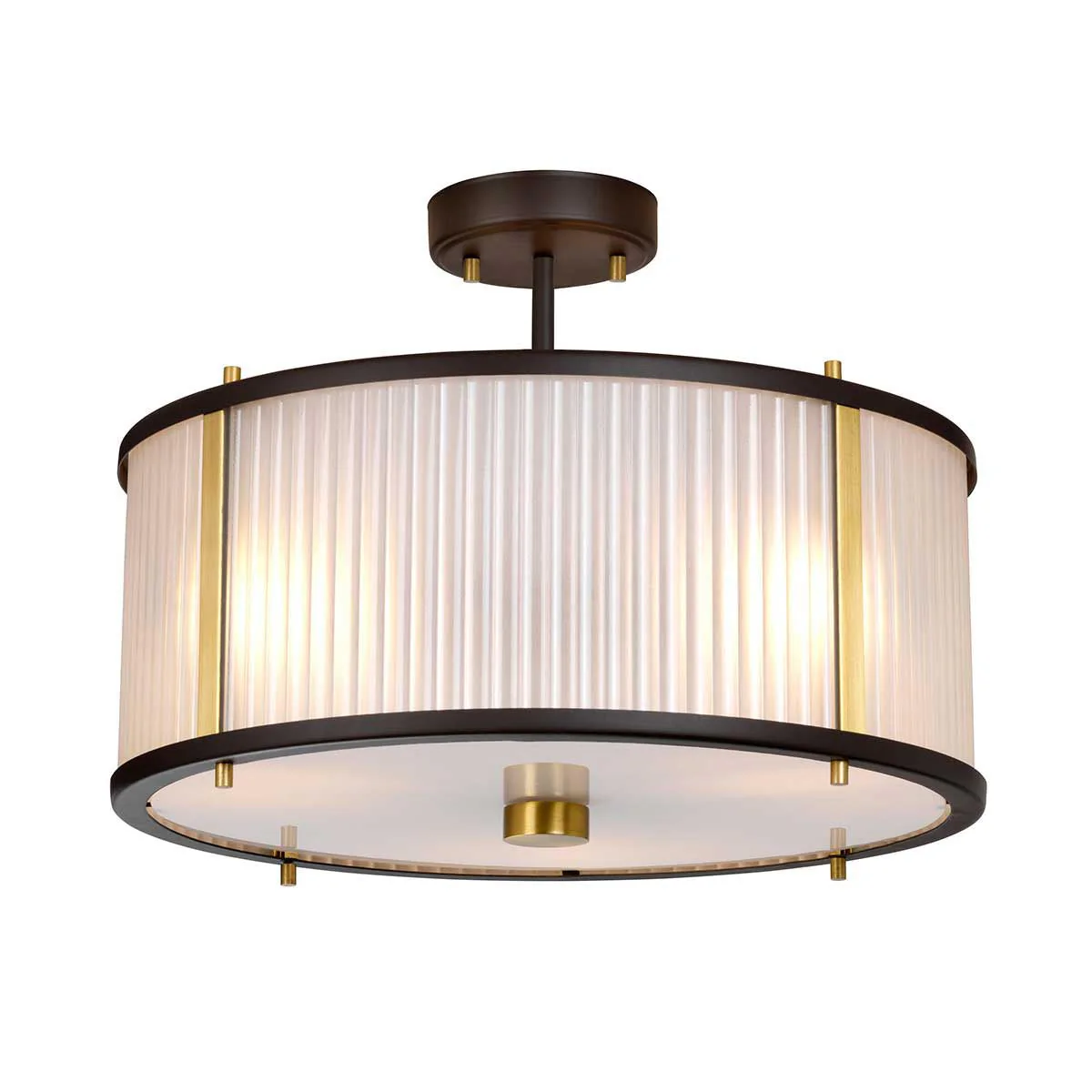 Elstead Lighting Corona 3 Light Pendant - Museum Bronze - Image 4