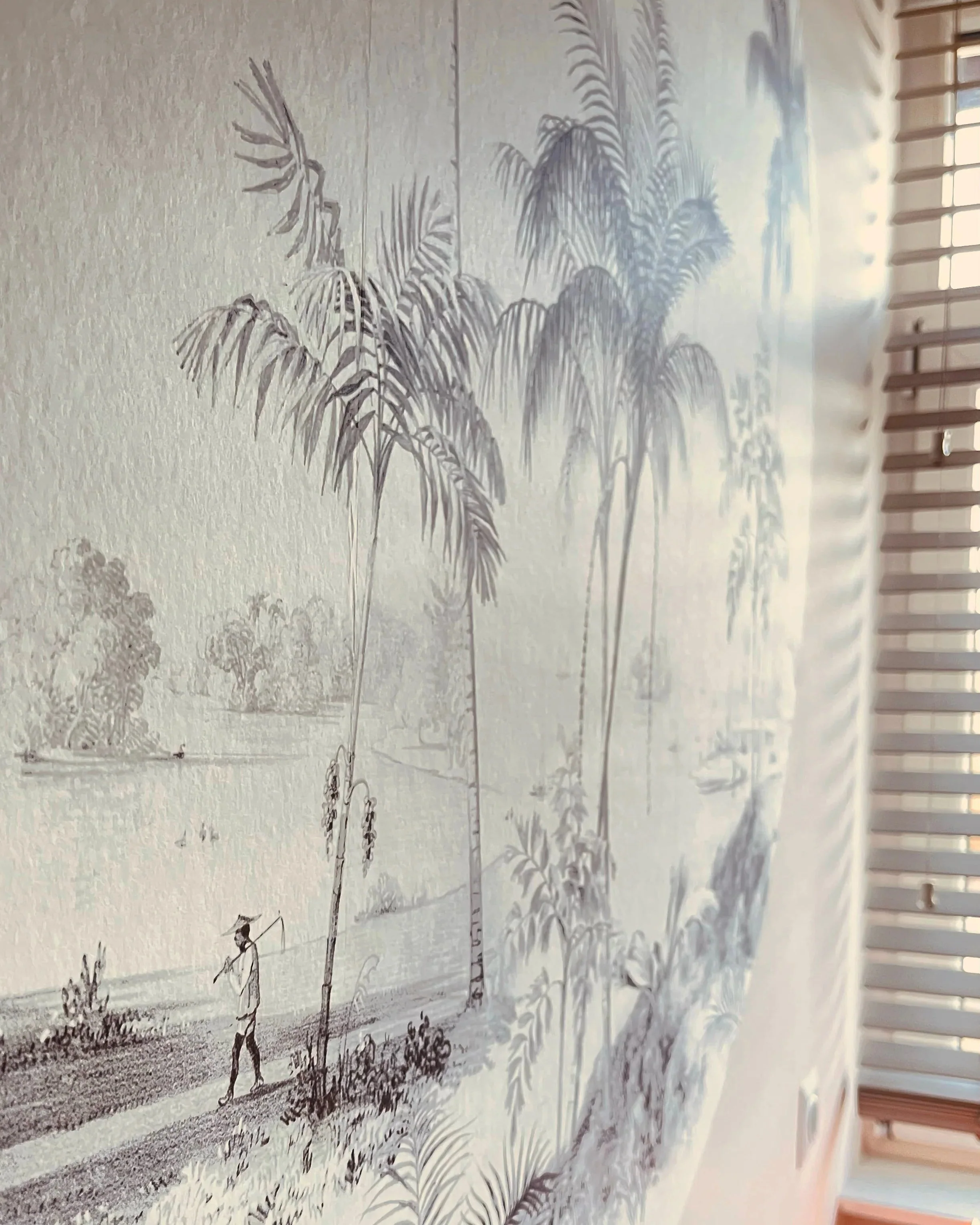 Creative Lab Amsterdam Exotic Palms Black & White Wallpaper Mural - Image 8