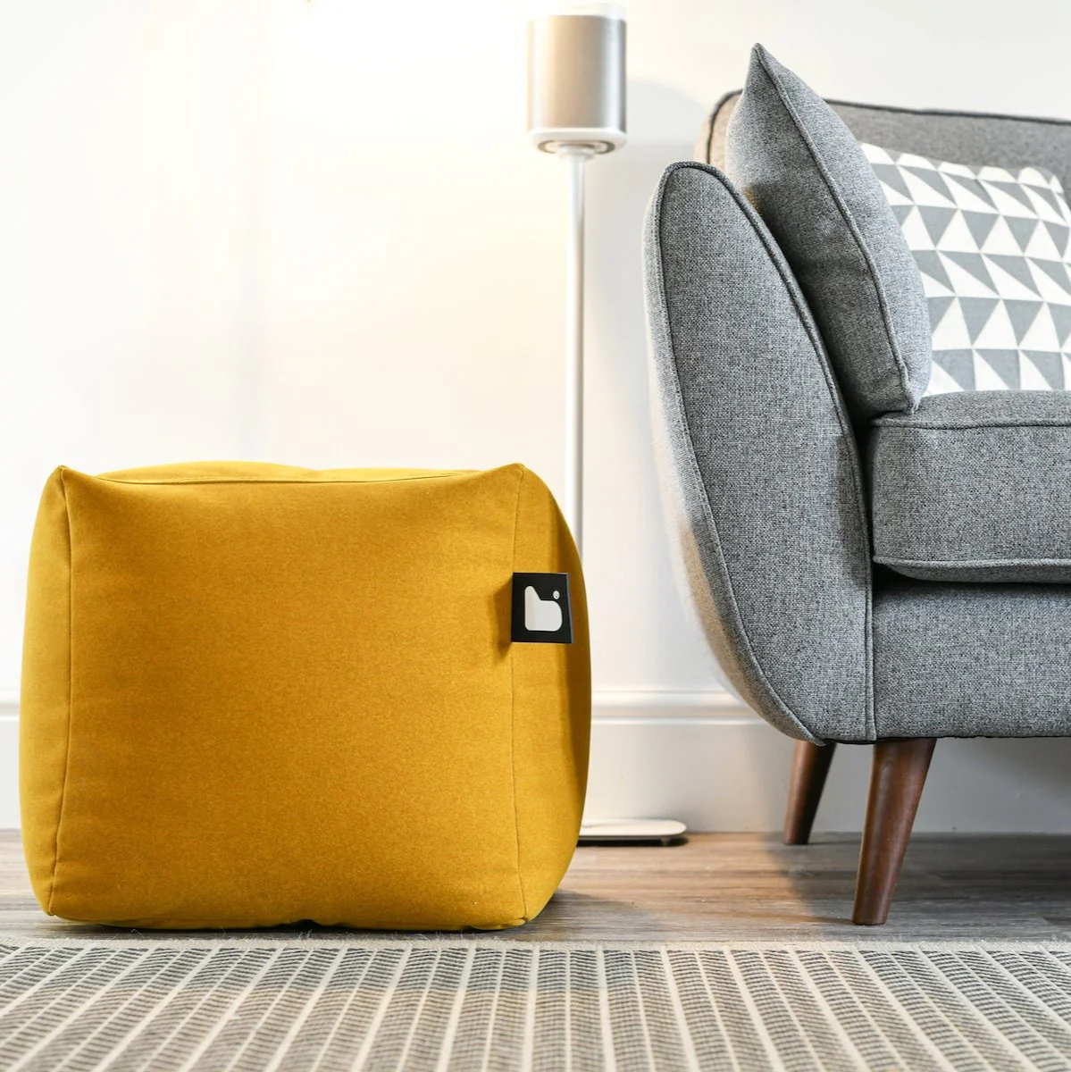 Extreme Lounging B-Box Brushed Suede Stool - Image 8
