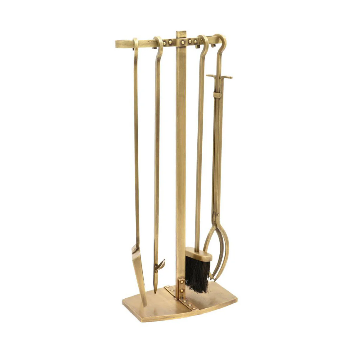 Ivyline Fireside Companion Set Brass