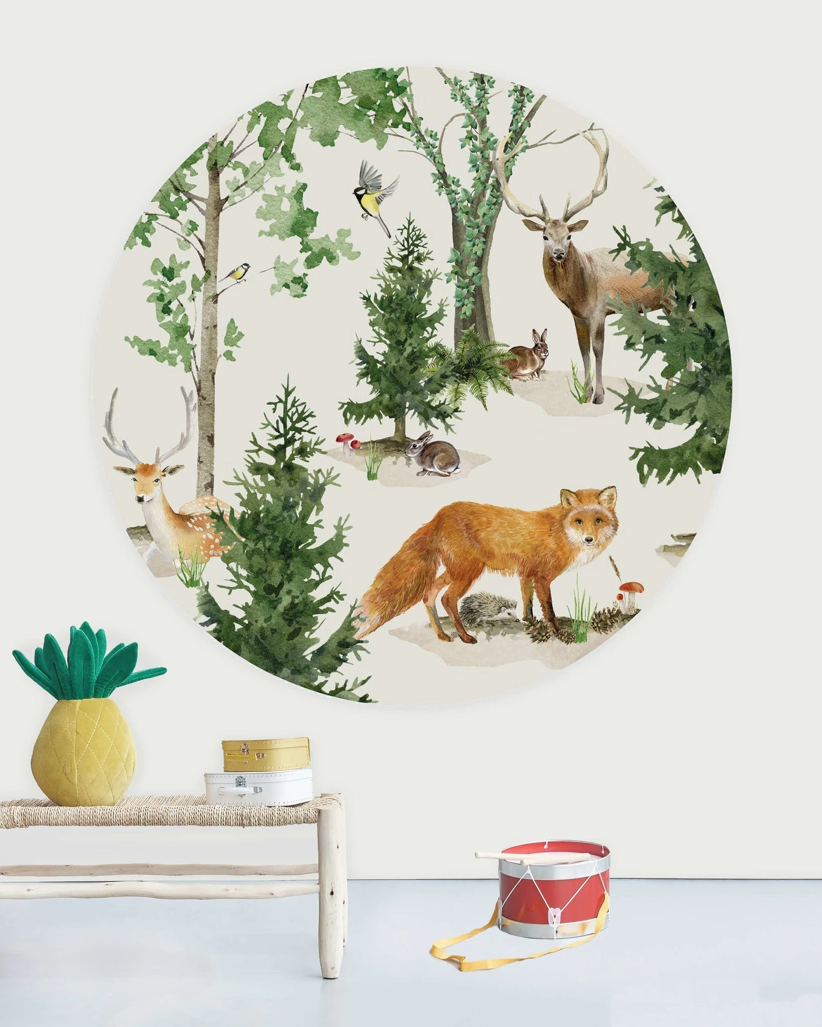 Creative Lab Amsterdam Forest Life Wallpaper Circle Mural - Image 2