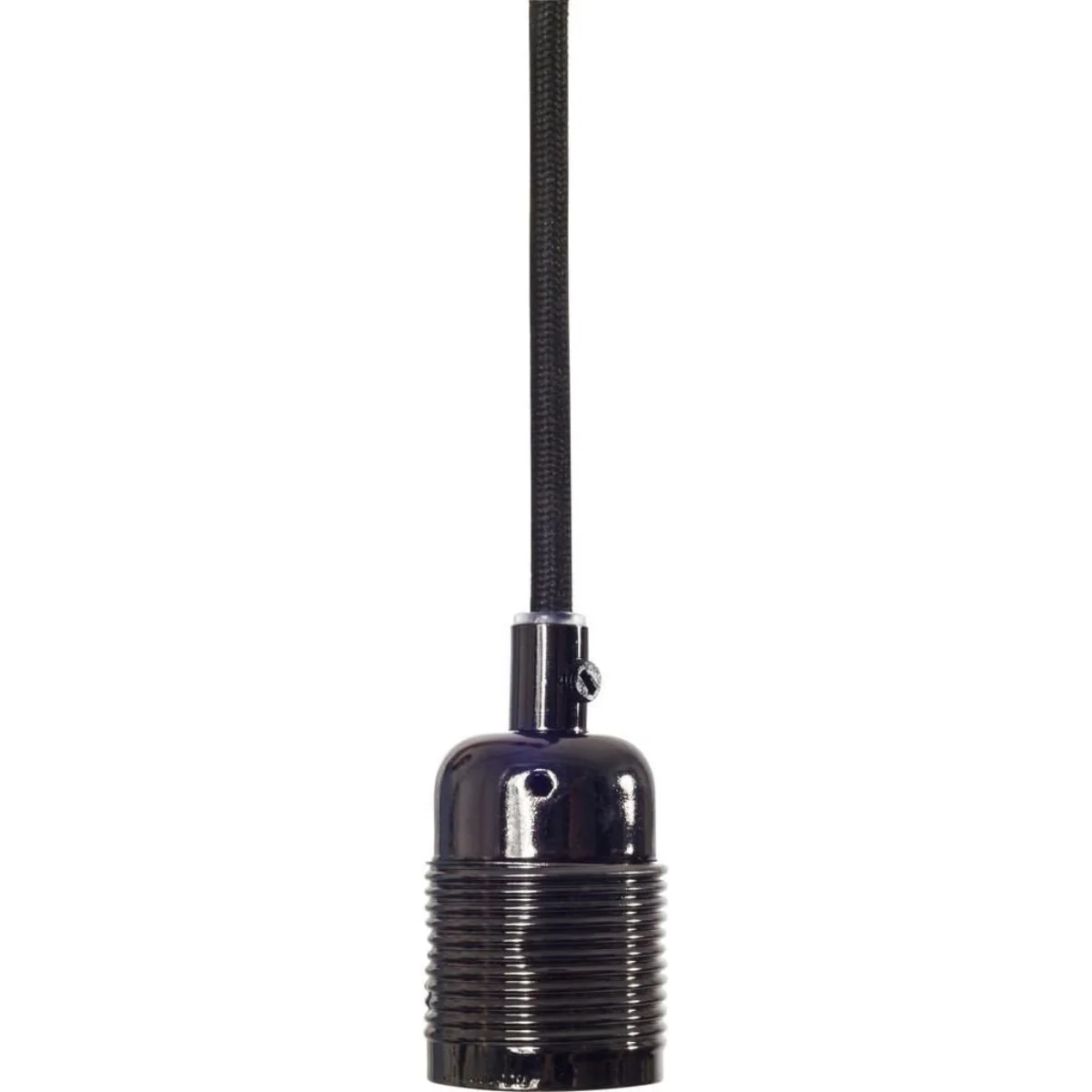Frama E27 Pendant Black Chrome / Black Cable