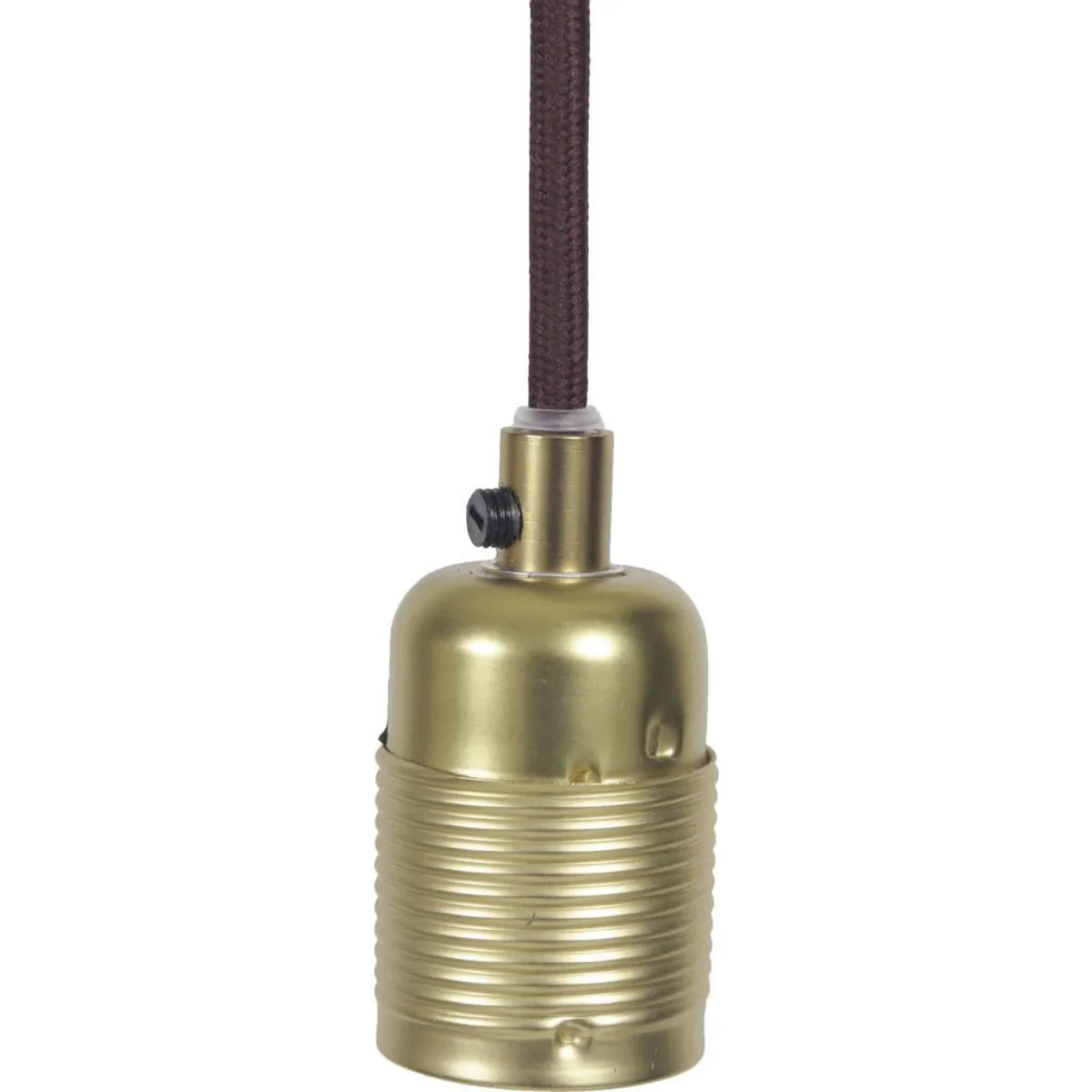 Frama E27 Pendant Brass / Bordeaux Cable
