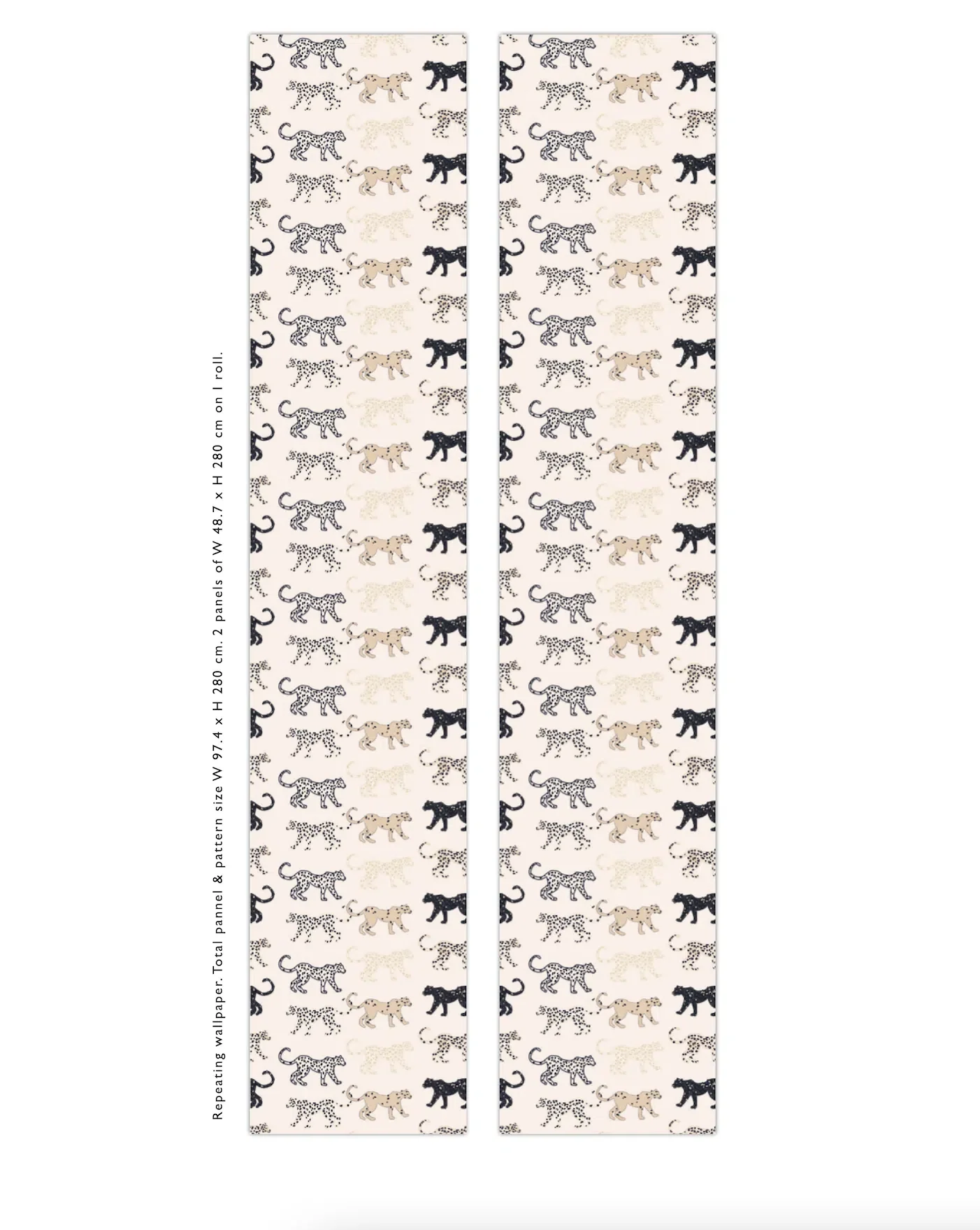 Creative Lab Amsterdam Funky Leopards Light Repetitive Wallpaper - Image 3