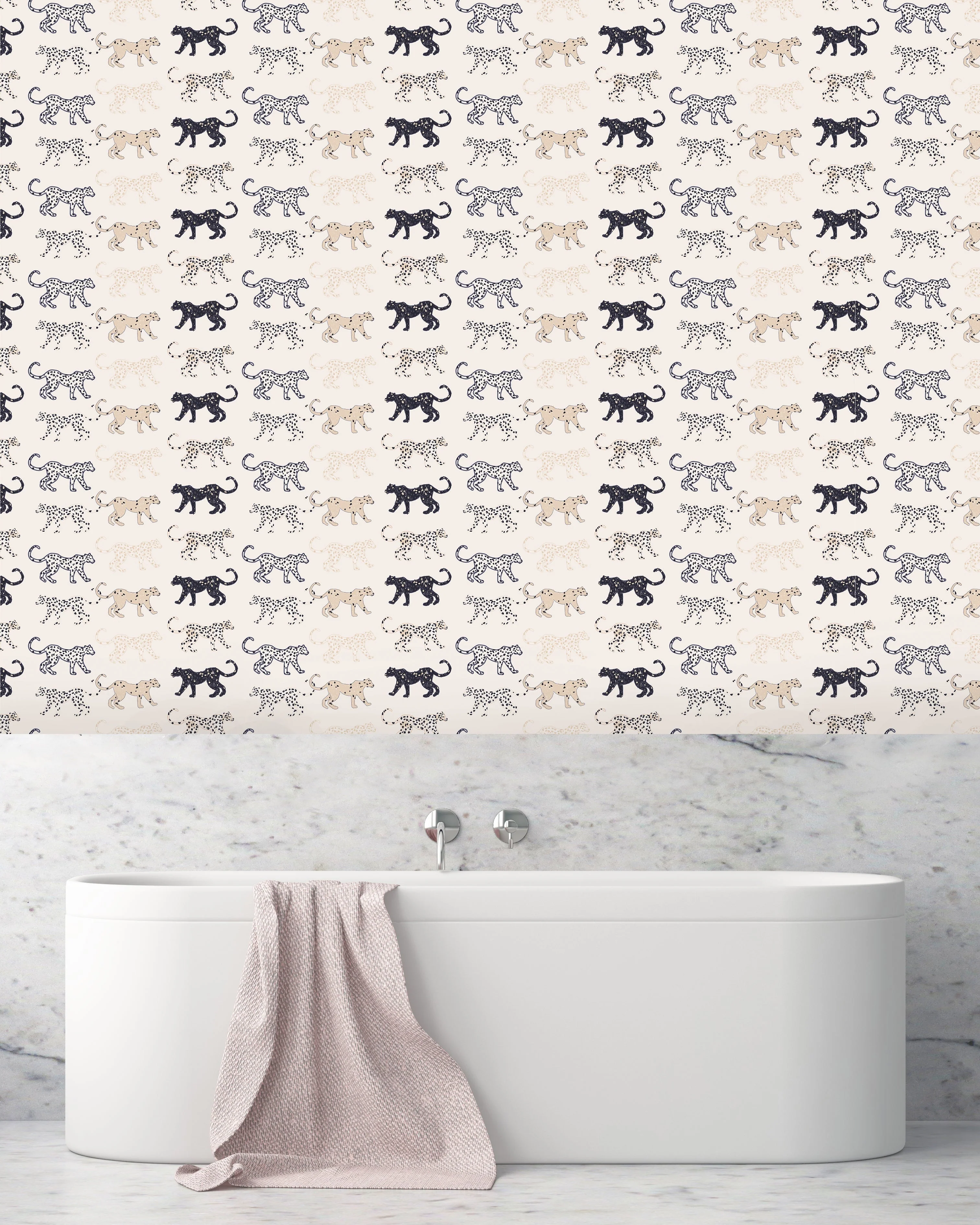Creative Lab Amsterdam Funky Leopards Light Repetitive Wallpaper - Image 4