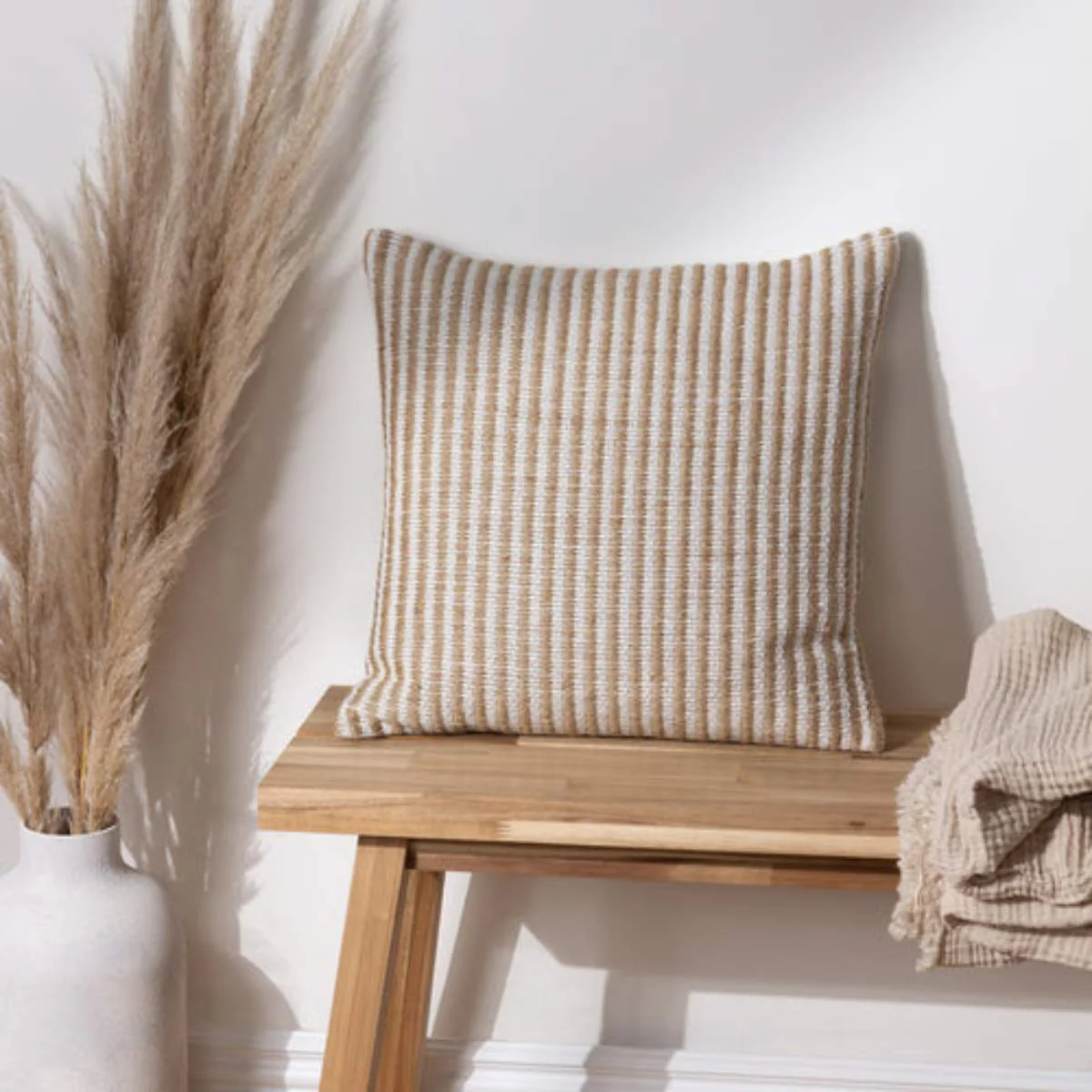Furn Organik Stripe Cushion Natural - Image 5