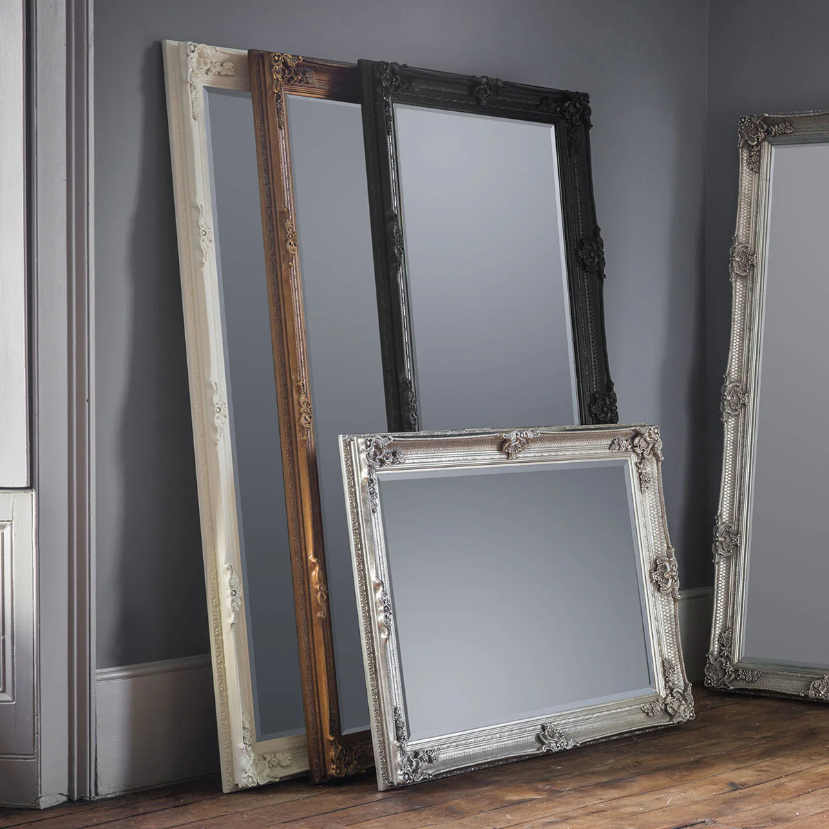 Gallery Direct Abbey Leaner Mirror Cream 1650x795mm - Image 5