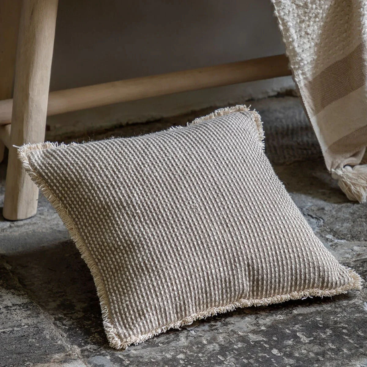 Gallery Direct Adeline Woven Cushion Natural - Image 5
