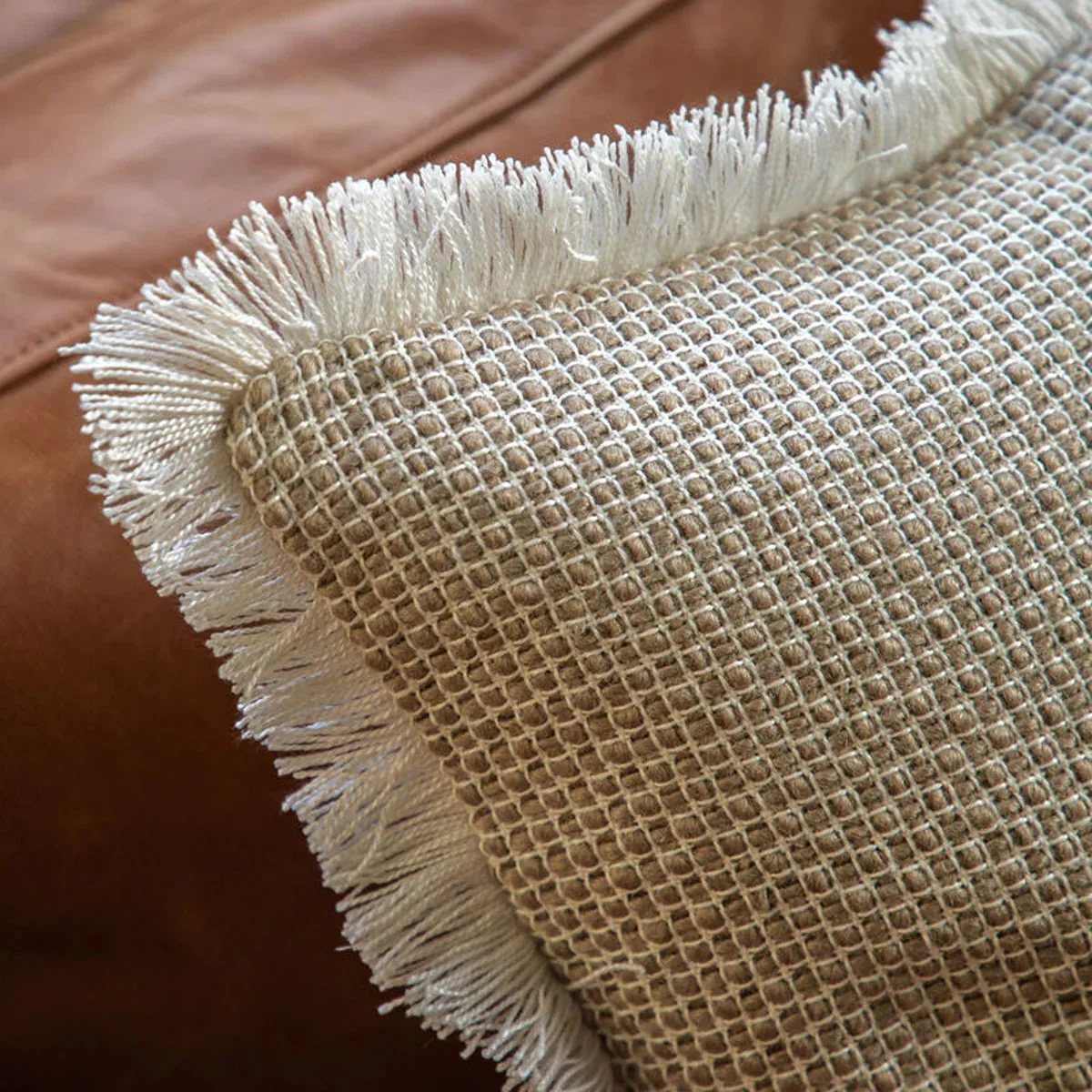 Gallery Direct Adeline Woven Cushion Natural - Image 6