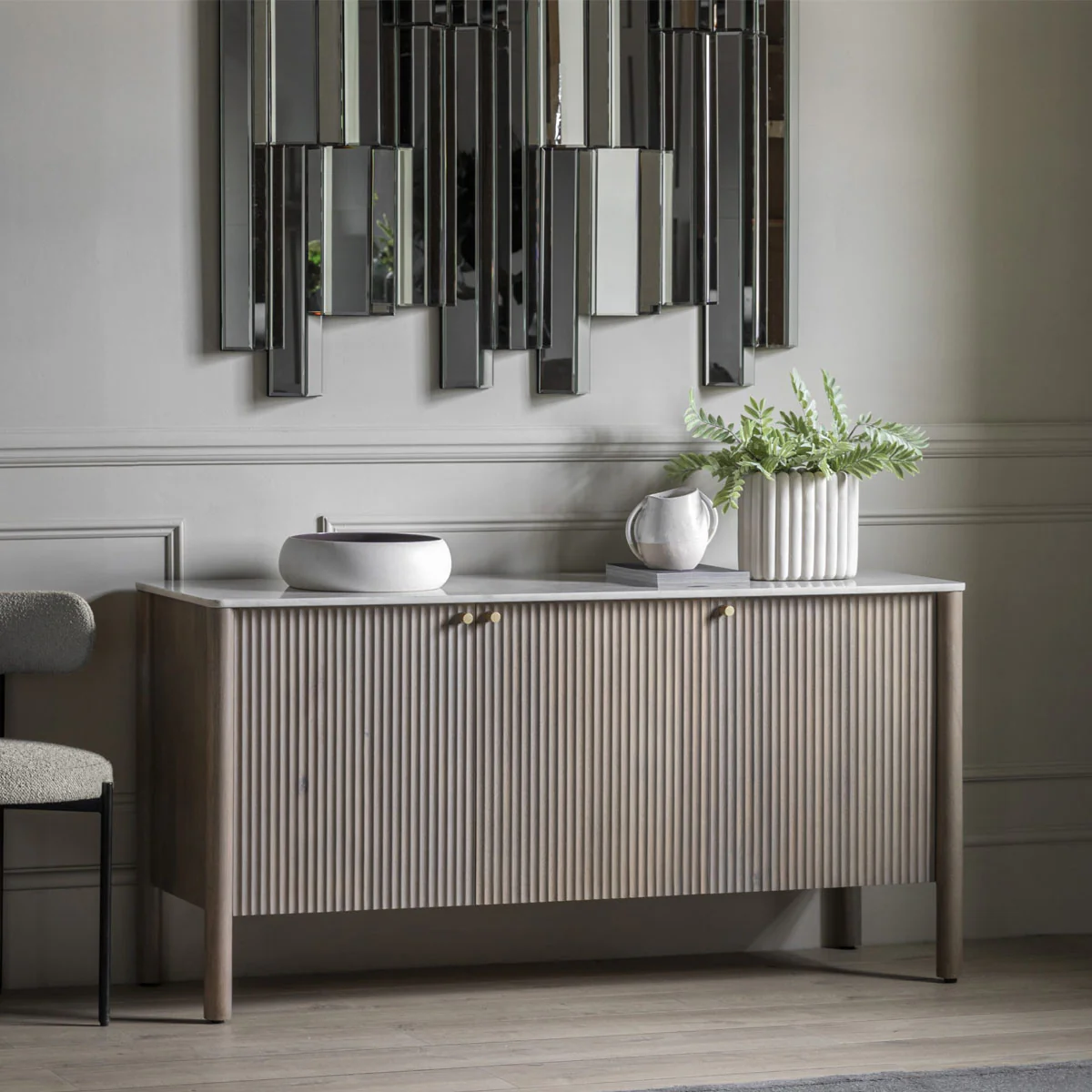Gallery Direct Almada Mirror 1100x85x1215mm - Image 4