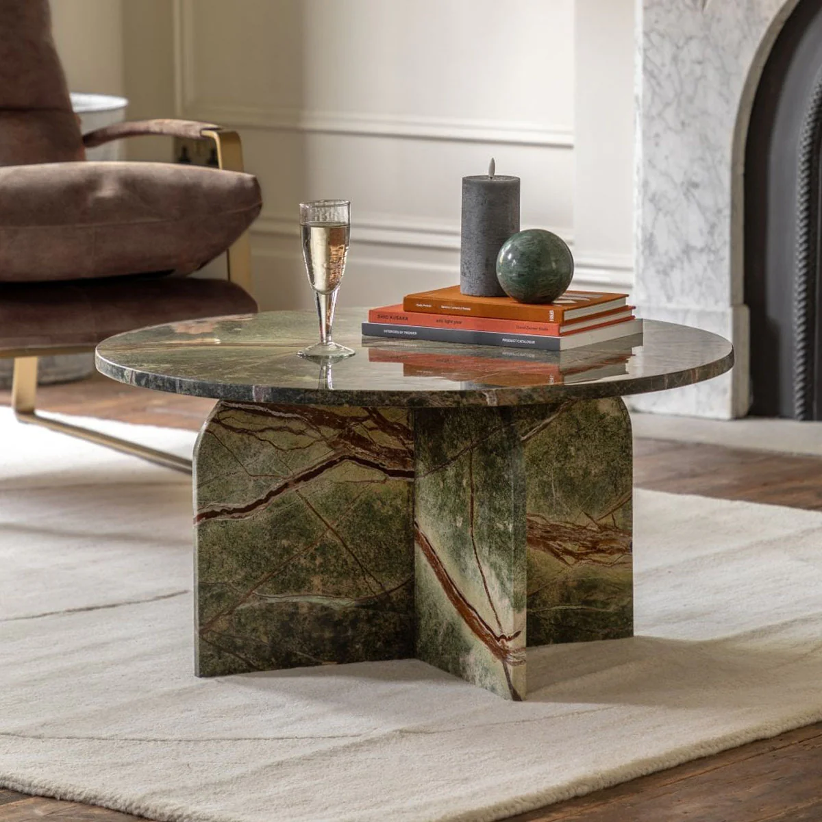 Gallery Direct Amalfi Coffee Table Ember 800x800x400mm - Image 7