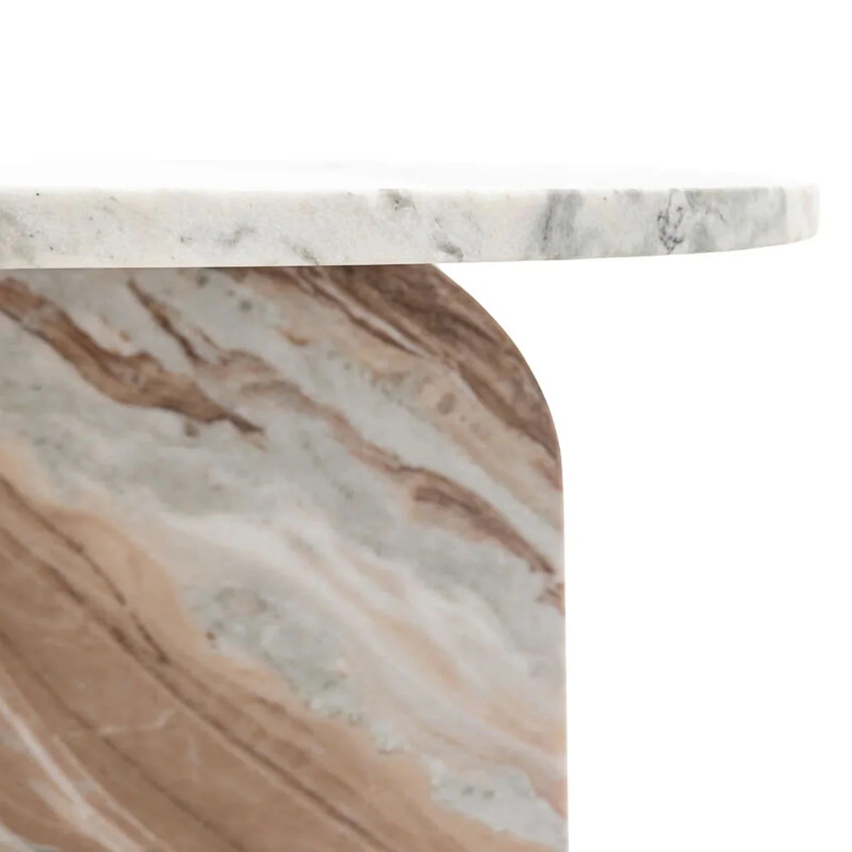 Gallery Direct Amalfi Coffee Table Natural 800x800x400mm - Image 3