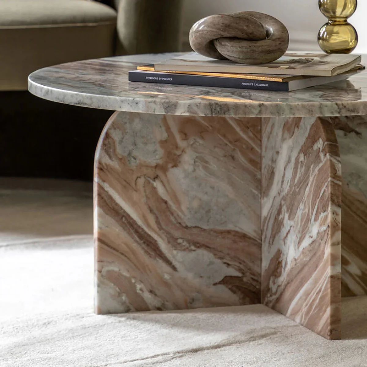 Gallery Direct Amalfi Coffee Table Natural 800x800x400mm - Image 6