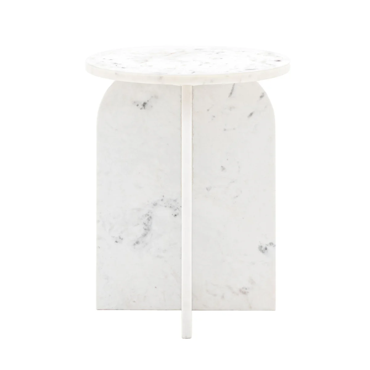 Gallery Direct Amalfi Side Table White 400x400x500mm