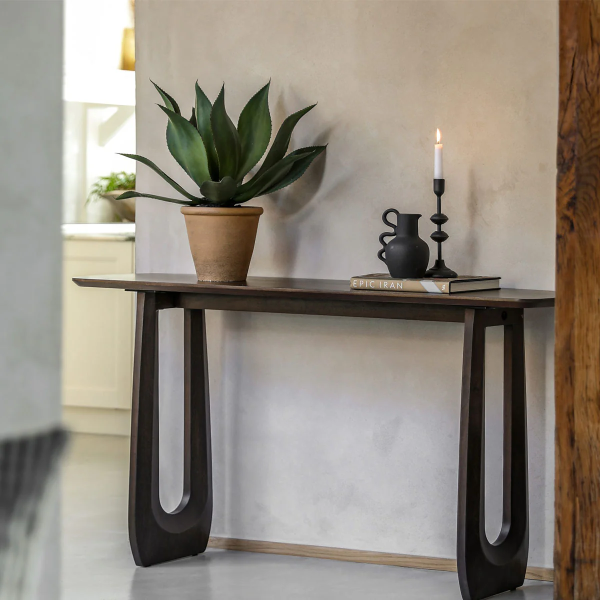 Gallery Direct Arc Console Table 1500x400x800mm - Image 6