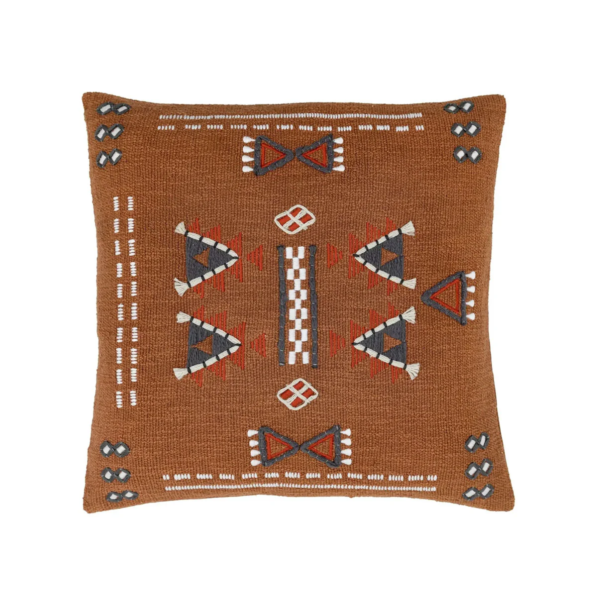Gallery Direct Arlo Embellished Cushion Brown