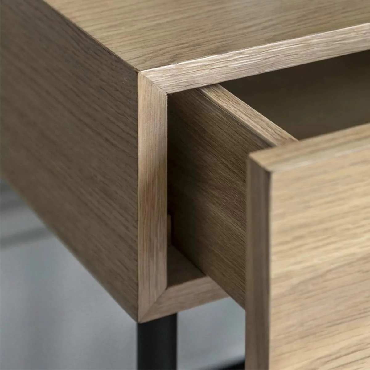 Gallery Direct Ashdown 1 Drawer Bedside Natural 400x400x500mm - Image 5