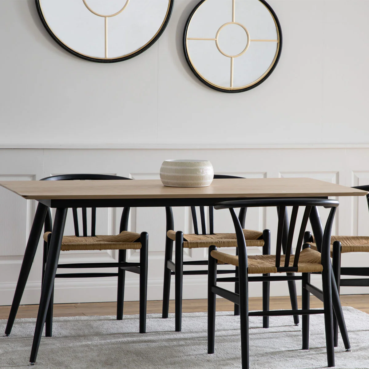 Gallery Direct Astley Dining Table Oak 1600x900x750mm - Image 6
