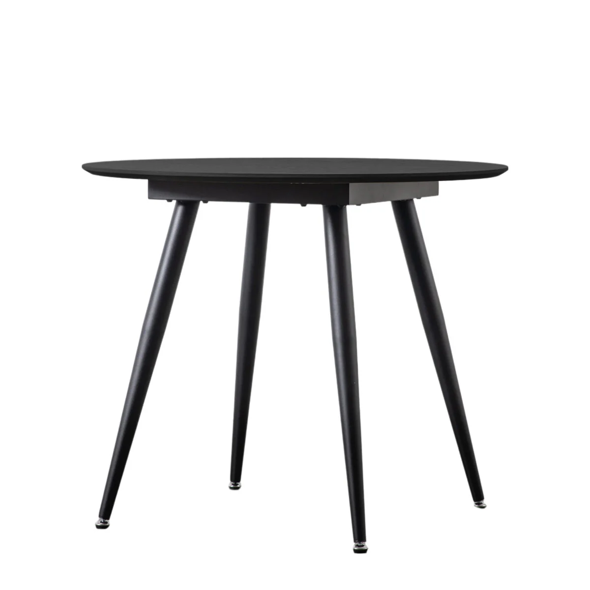 Gallery Direct Astley Round Dining Table Black 900x900x750mm - Image 2