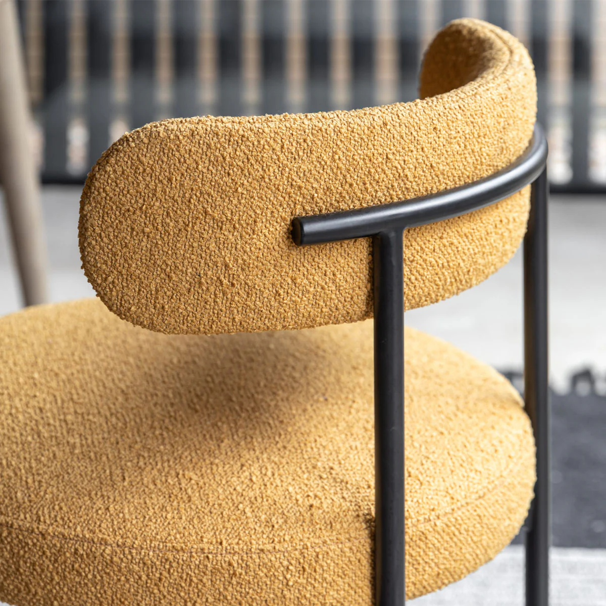 Gallery Direct Aveley Dining Chair Ochre (2pk) 525x510x750mm - Image 5