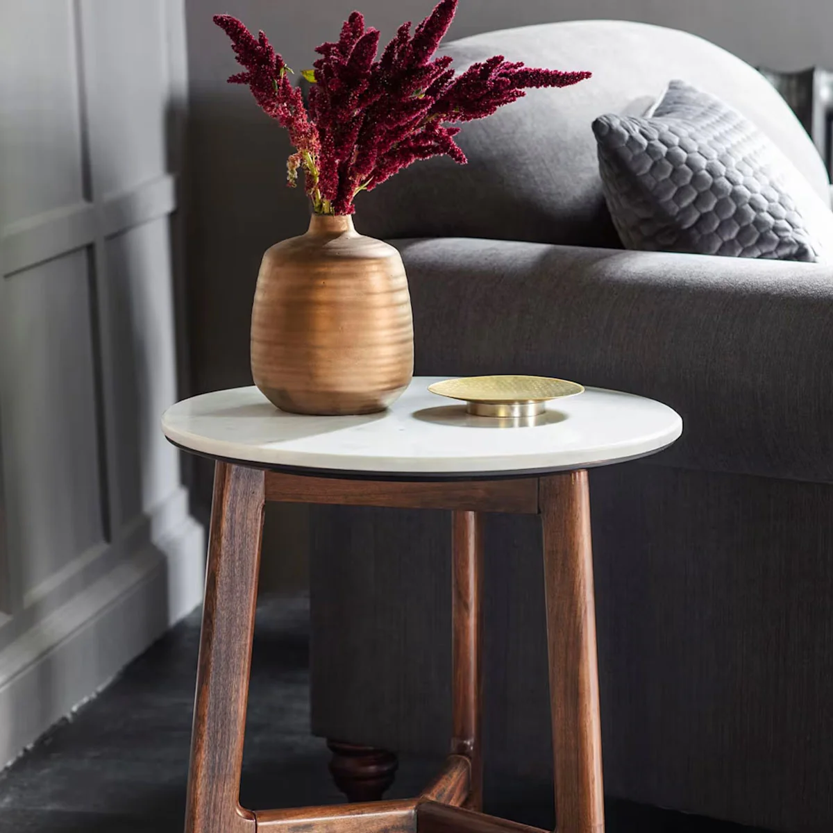 Gallery Direct Barcelona Side Table 500x500x550mm - Image 5