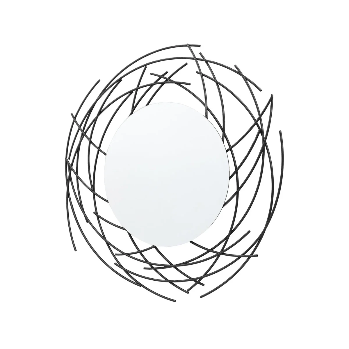 Gallery Direct Barking Mirror Black 1000x40x990mm - Image 2