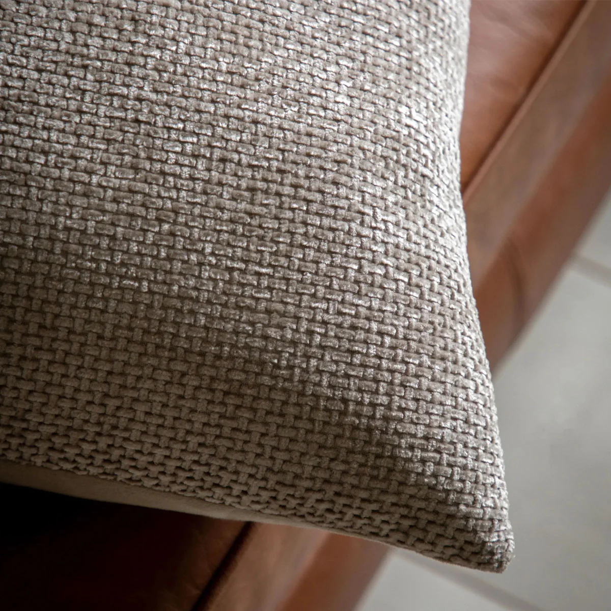 Gallery Direct Basketweave Chenille Cushion 2pk - Image 10
