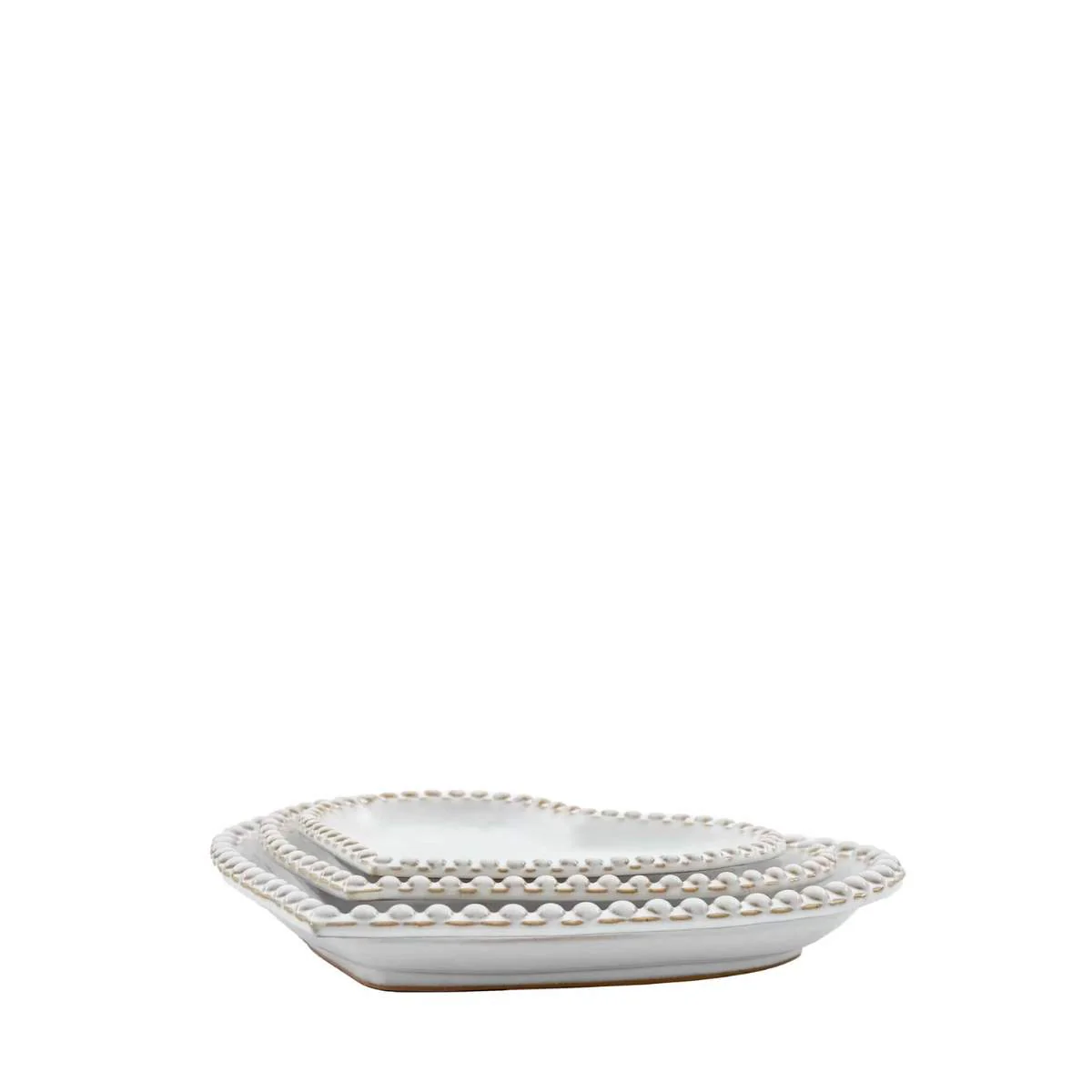Gallery Direct Beaded Heart Plate Set of 3 - Image 2
