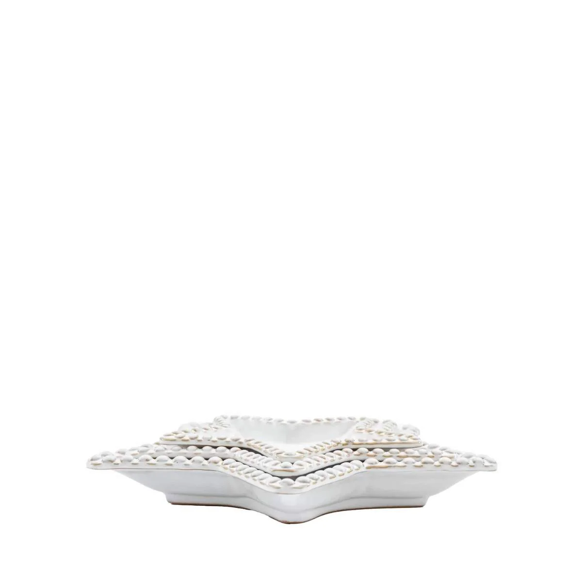 Gallery Direct Beaded Star Plate Set of 3 - Image 3
