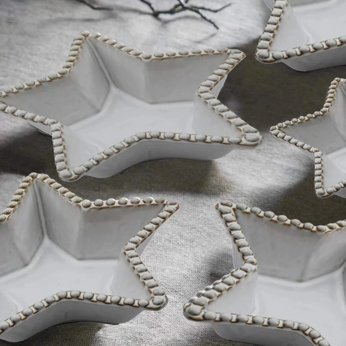 Gallery Direct Beaded Star Plate Set of 3 - Image 6