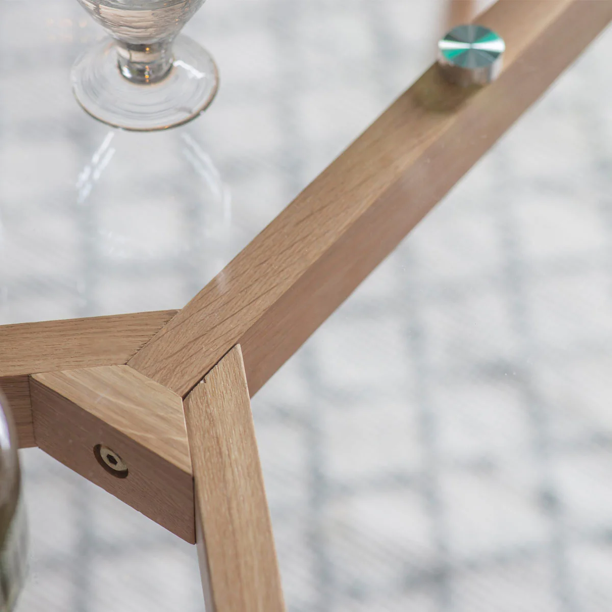 Gallery Direct Blair Rectangle Dining Table Oak 1200x800x750mm - Image 4