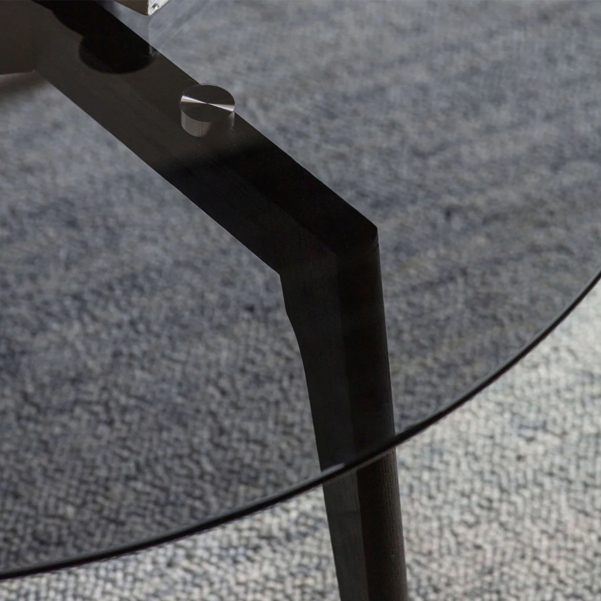 Gallery Direct Blair Round Coffee Table Black 900x900x450mm - Image 2