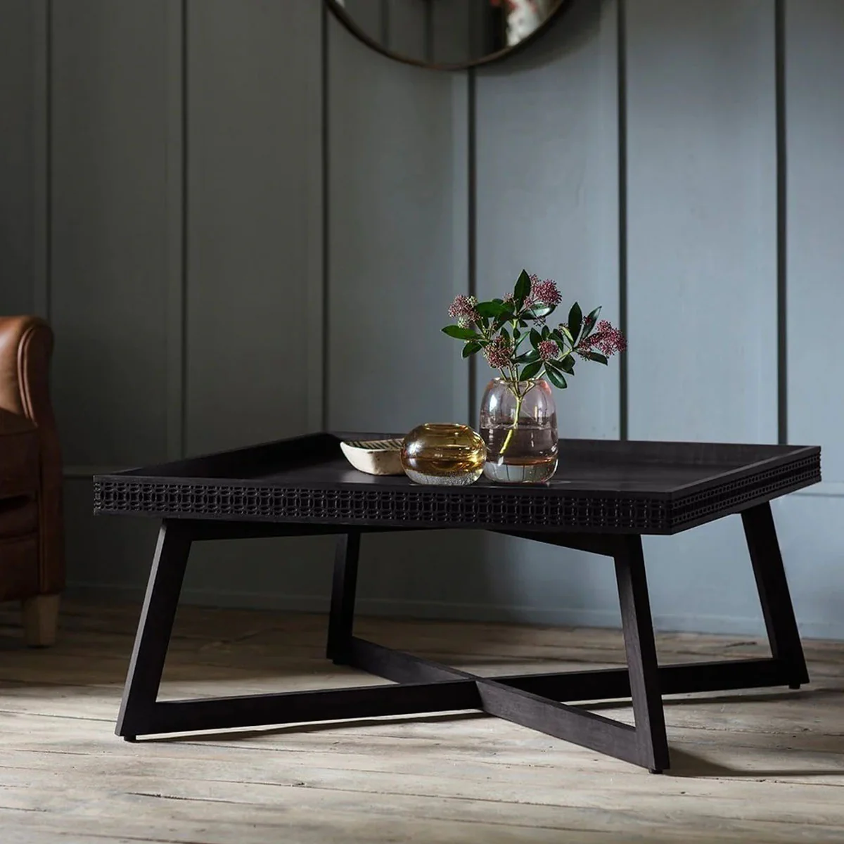 Gallery Direct Boho Boutique Coffee Table 900x900x400mm - Image 4