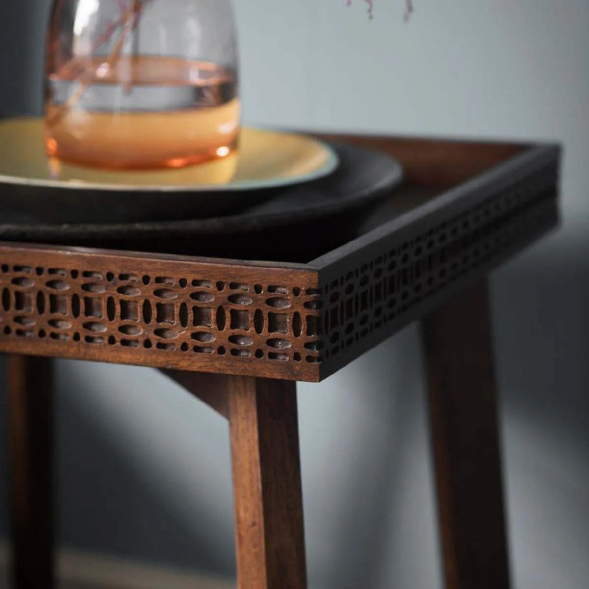 Gallery Direct Boho Retreat Bedside Table 460x460x665mm - Image 4