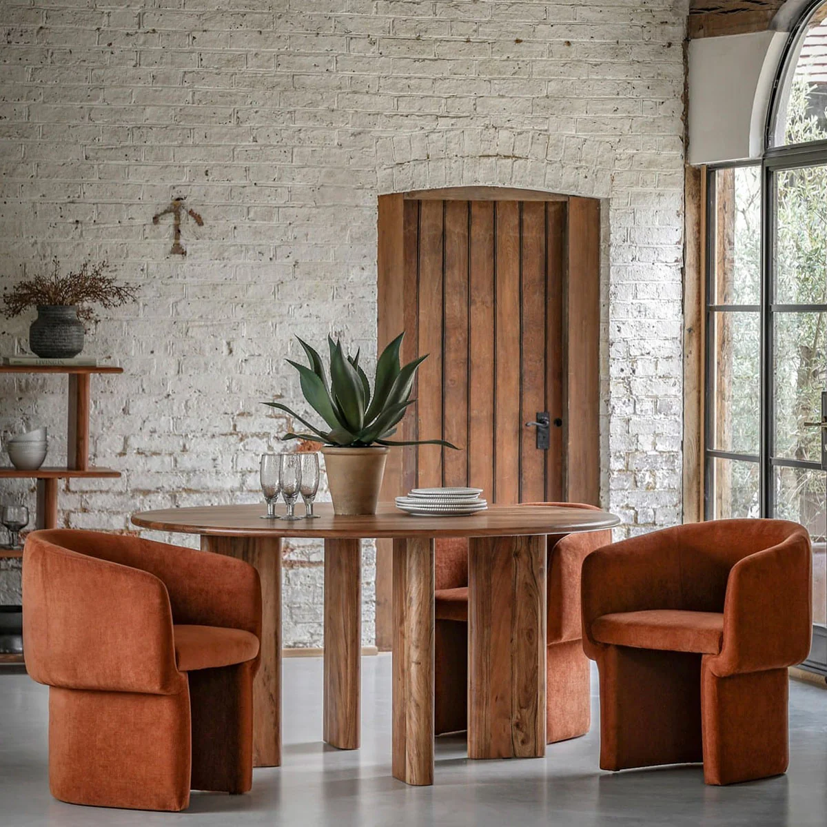 Gallery Direct Borden Round Dining Table 1500x1500x750mm - Image 5
