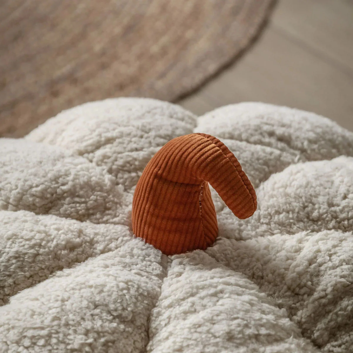 Gallery Direct Boucle Pumpkin Super Soft Floor Cushion - Image 4