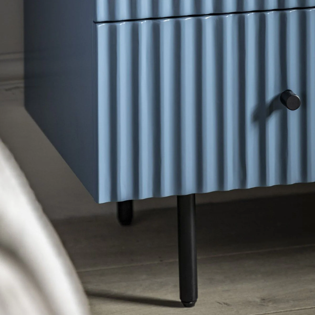 Gallery Direct Buckhurst 3 Drawer Chest Blue 400x900x750mm - Image 5