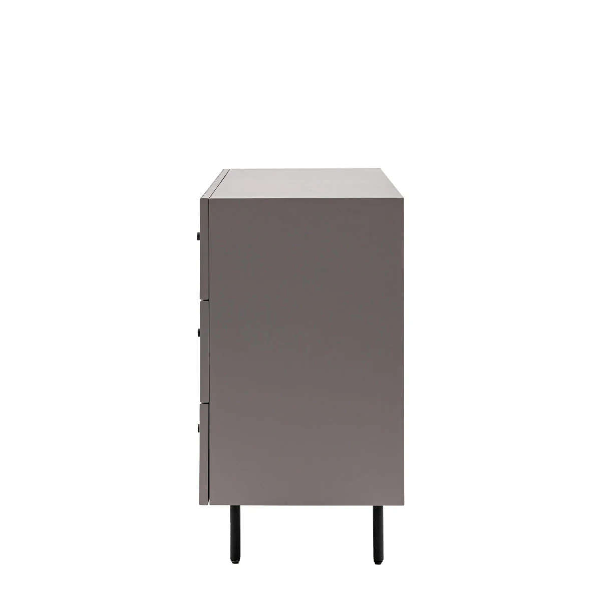 Gallery Direct Buckhurst 3 Drawer Chest Grey 400x900x750mm - Image 4