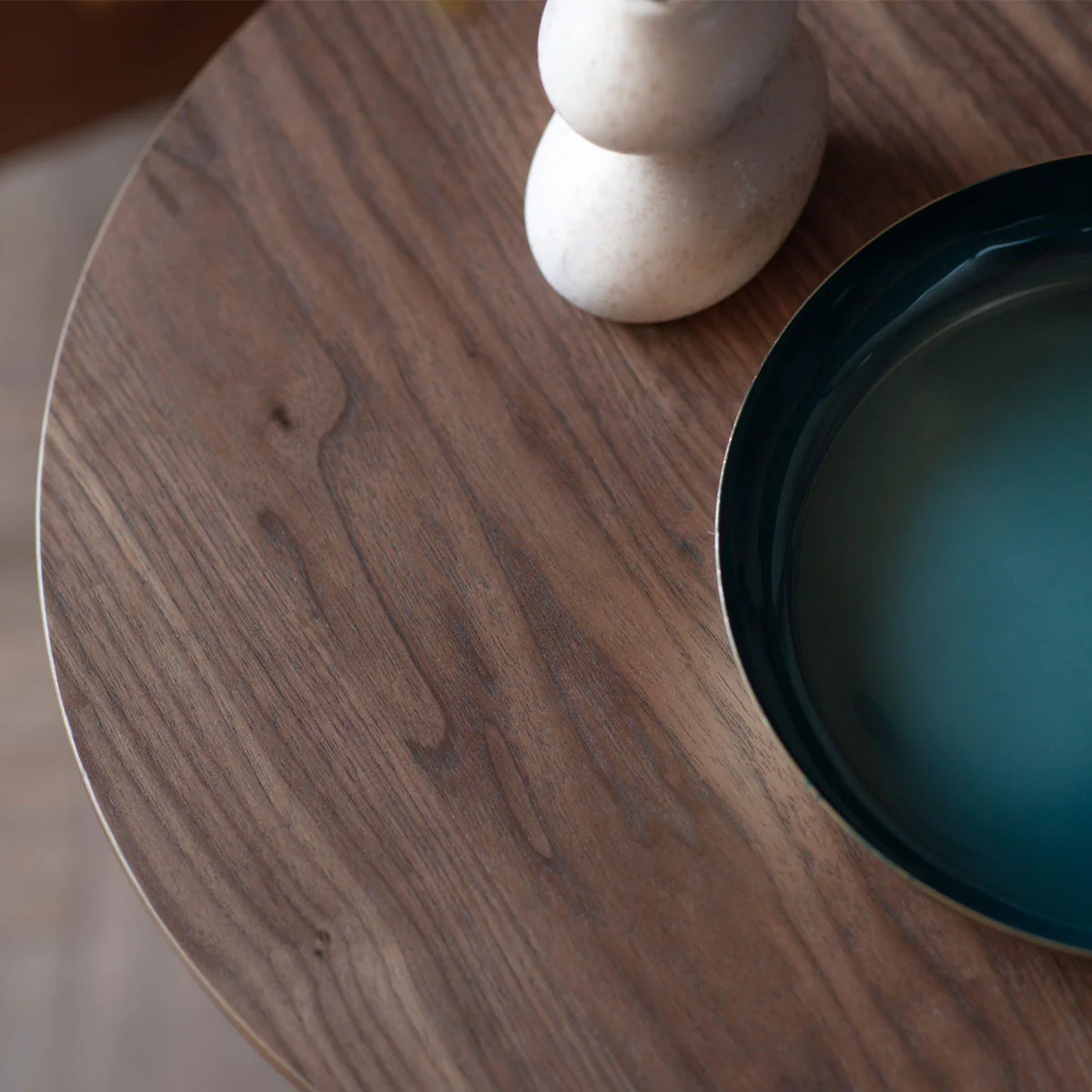 Gallery Direct Burley Side Table Walnut 400x400x500mm - Image 3