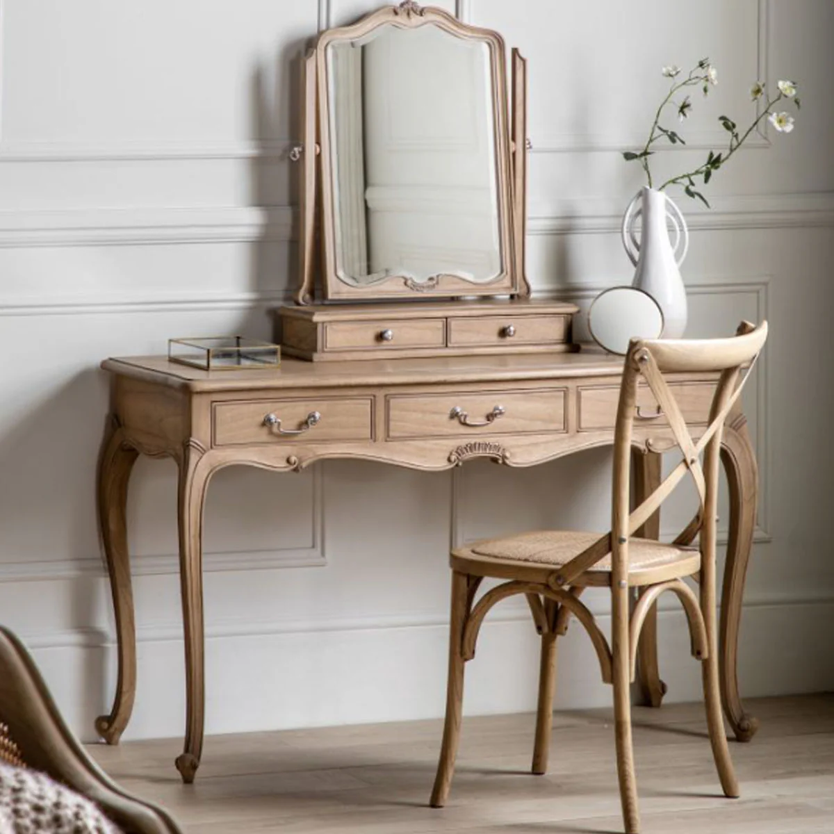 Gallery Direct Cafe Chair Oak/Rattan (2pk) - Image 10