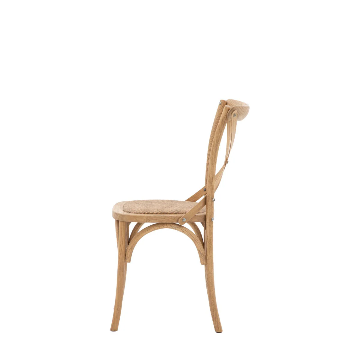 Gallery Direct Cafe Chair Oak/Rattan (2pk) - Image 4