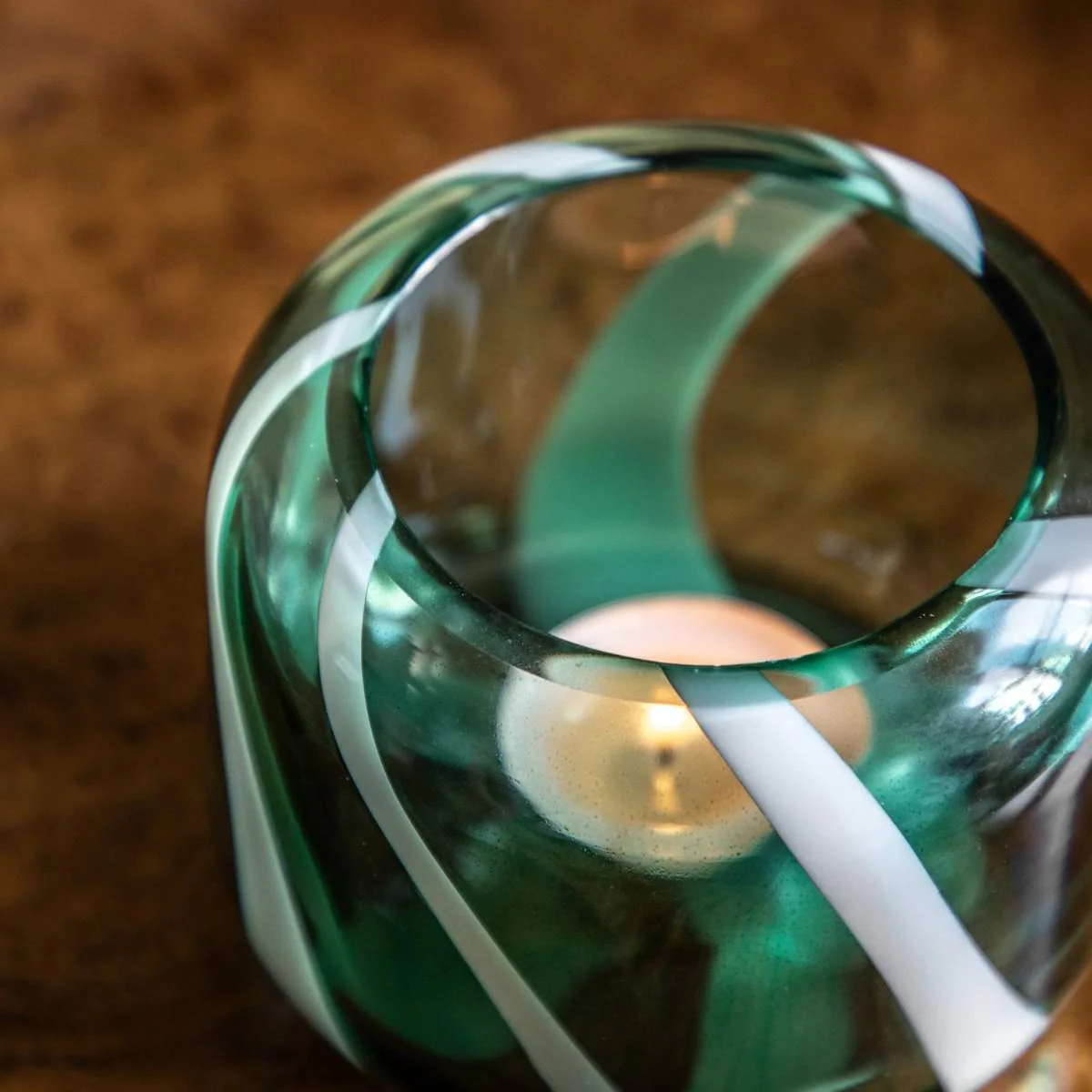 Gallery Direct Candy Stripe Tealight Holder Set of 2 - Image 7