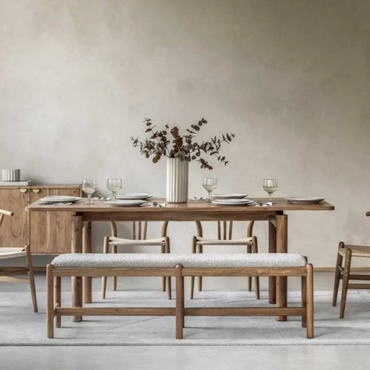 Gallery Direct Cannes Dining Bench 1600x400x485mm - Image 5