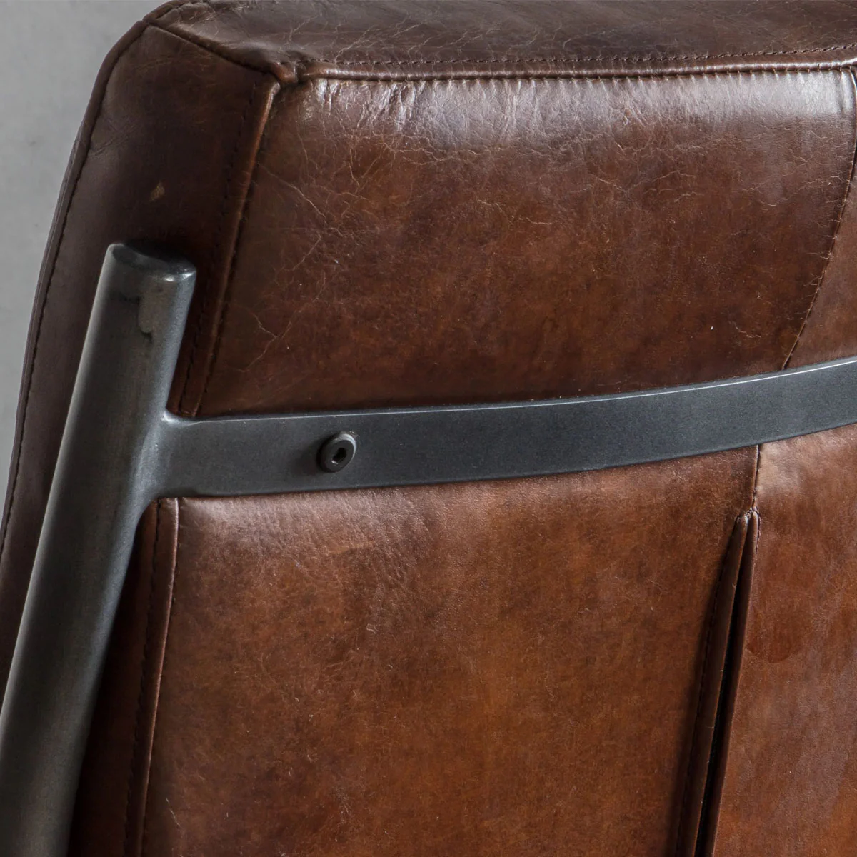 Gallery Direct Capri Leather Chair Brown 520x660x880mm - Image 5