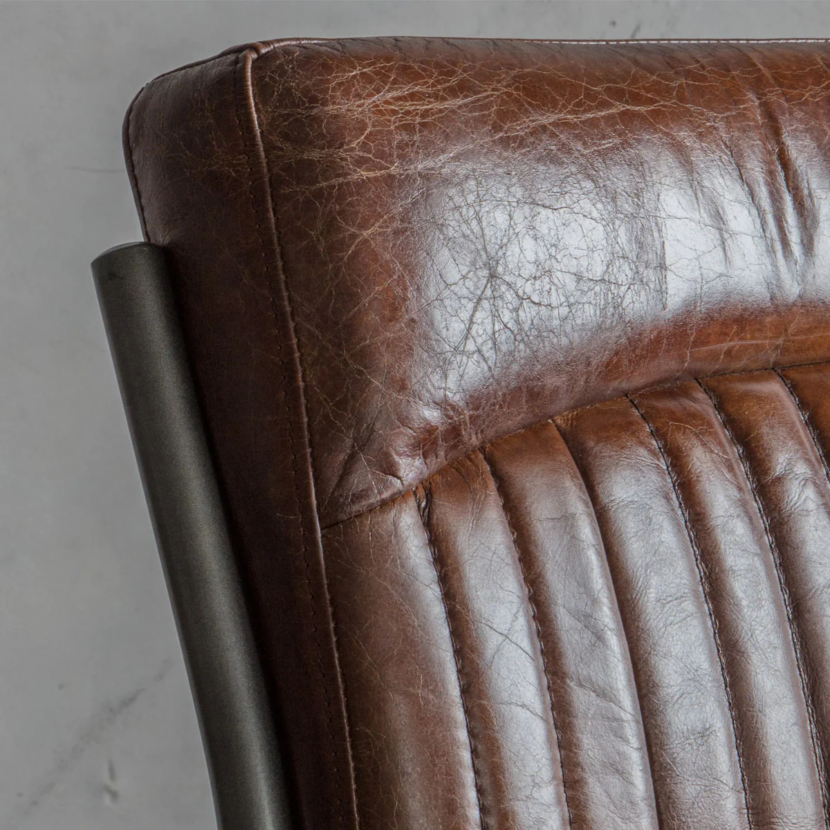 Gallery Direct Capri Leather Chair Brown 520x660x880mm - Image 8