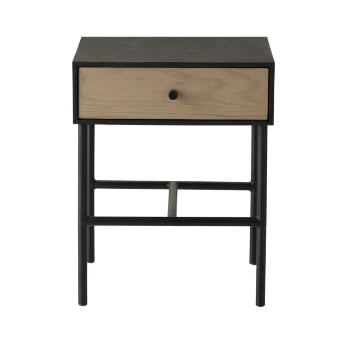 Gallery Direct Carbury 1 Drawer Bedside Table 400x400x500mm