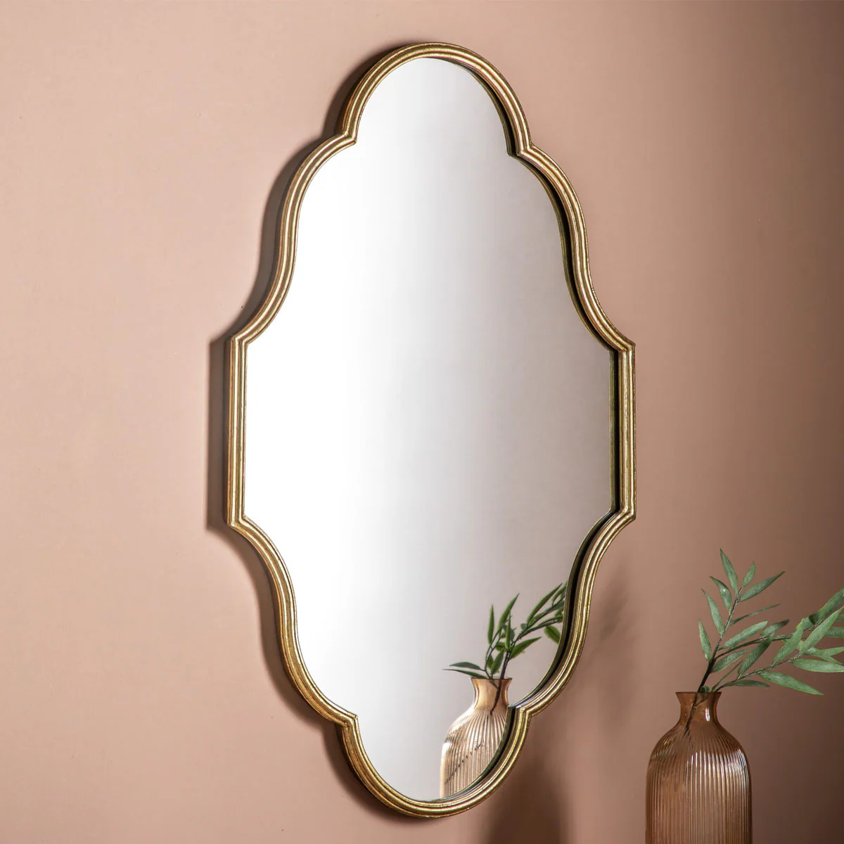 Gallery Direct Castello Mirror Gold 560x30x900mm - Image 4