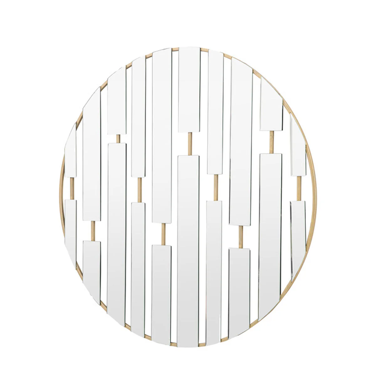 Gallery Direct Chertsey Round Mirror Champagne 900x14x900mm - Image 2